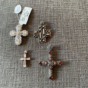 Elegant sterling silver Cross Pendants.